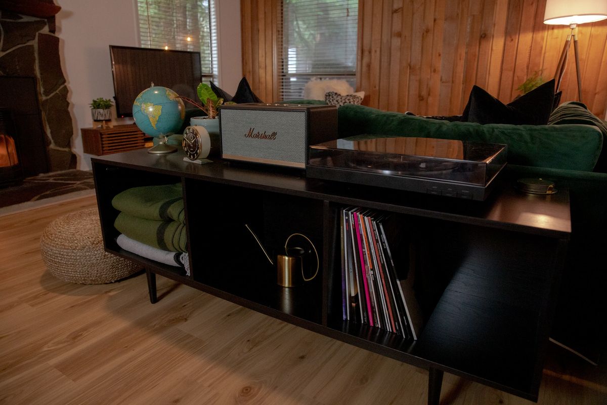 Record player and vinyl collection